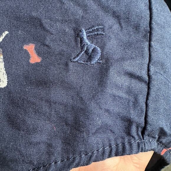 Joules Amilla Dog Print Button Front Cotton Long Sleeve Navy US 10 - Picture 6 of 14